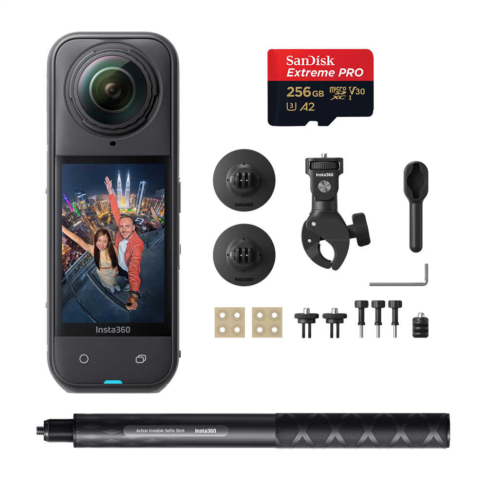 Insta360 X5 + Motosiklet Paketi + 256GB