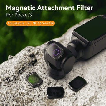 Osmo Pocket 3 ND Filtre Seti (CPL+ ND16/64/256)