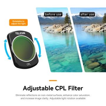 Osmo Pocket 3 ND Filtre Seti (CPL+ ND16/64/256)