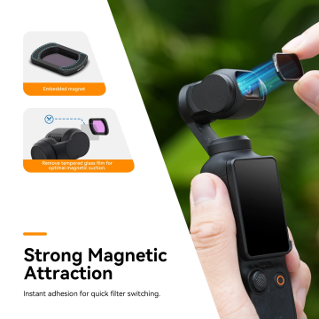 Osmo Pocket 3 ND Filtre Seti (CPL+ ND16/64/256)