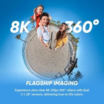 Insta360 X5 + Motosiklet Paketi + 512GB