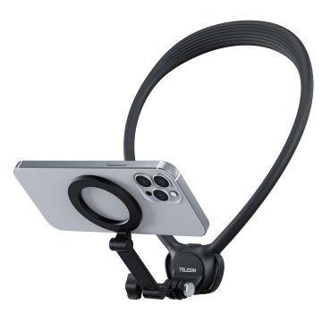 TELESIN 2in1 Magnetic Neck Mount Siyah (P2-HNB-02)