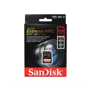 SanDisk Extreme PRO 256GB SD UHS-II Kart (V90)