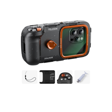 TELESIN Cep Telefonu için Su Altı Koruma Kabı