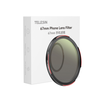 TELESIN Cep Telefonu Kamerası 67mm CPL Filtresi