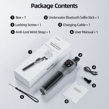 GoPro HERO13 Su Altı Remote Controller Selfie Stick