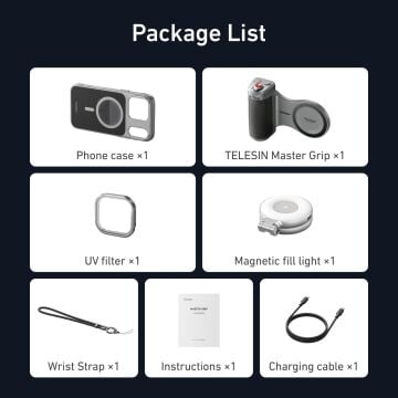 TELESIN Master Grip for iPhone 17 Pro Max Creator Combo
