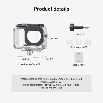 Osmo Action 6 Su Geçirmez Kılıf (60M)
