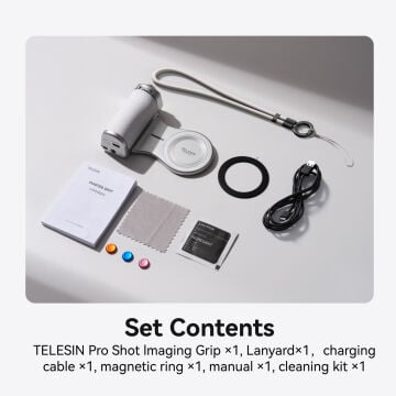 TELESIN MagSafe Pro Shot Grip (Sadece iPhone) Fun Shot