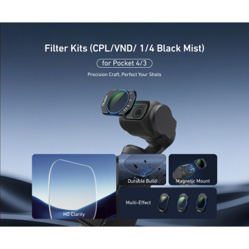 Osmo Pocket 3 Filtre Seti (VND + CPL + Black Mist) - Osmo Pocket 3