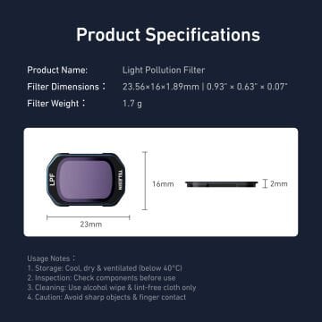 Osmo Pocket 3 Light Pollution Filter