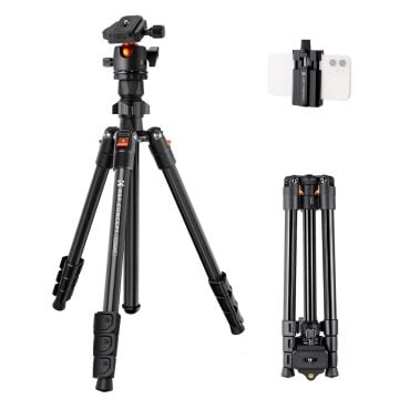 K&F Concept 163cm Alüminyum Tripod (O234A1+BH-36)