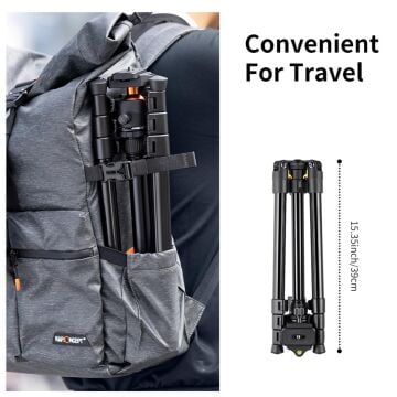 K&F Concept 163cm Alüminyum Tripod (O234A1+BH-36)
