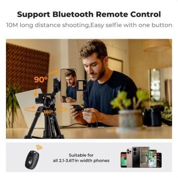 K&F Concept Masaüstü Cep Telefonu Tripod (63cm)