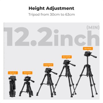K&F Concept Masaüstü Cep Telefonu Tripod (63cm)