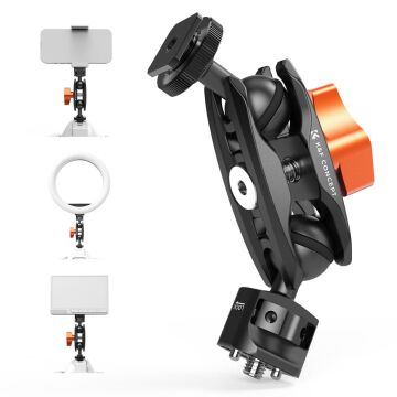 K&F Concept Cold Shoe Double Ball Head