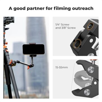 K&F Concept 9.8'' Magic Arm with Super Clamp