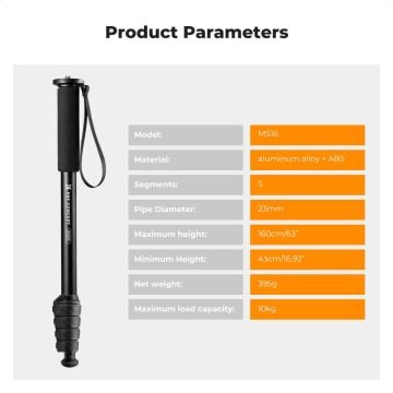 K&F Concept Monopod (160cm)