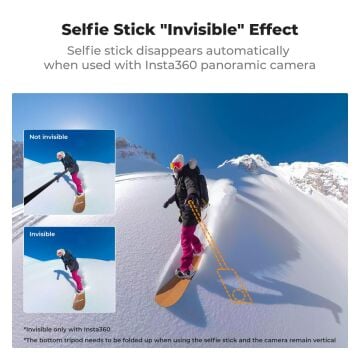 K&F Concept Görünmez Selfie Çubuğu & Tripod (120cm)