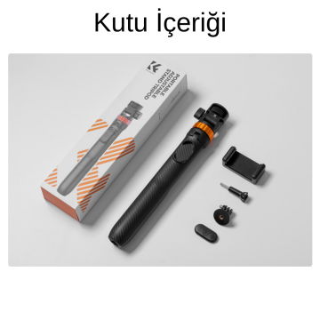K&F Concept Bluetooth Selfie Çubuğu & Tripod (175cm)