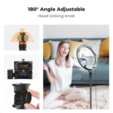 K&F Concept Bluetooth Selfie Çubuğu & Tripod (175cm)