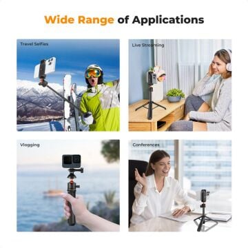 K&F Concept Selfie Çubuğu & Tripod (60cm)