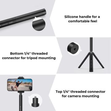 K&F Concept Görünmez Selfie Çubuğu (153 cm)