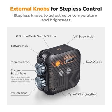 K&F Concept Pocket-Size RGB LED Video Light