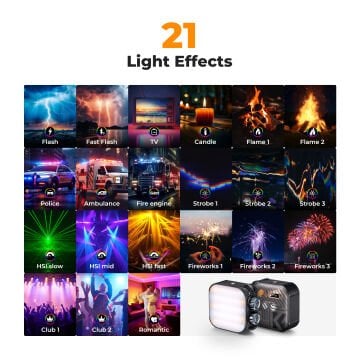 K&F Concept Pocket-Size RGB LED Video Light