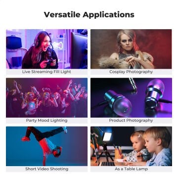 K&F Concept 12W RGB Pocket Video Light