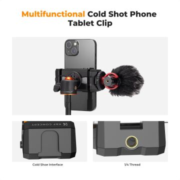 K&F Concept Tablet ve Cep Telefonu Tripod Montaj Adaptörü