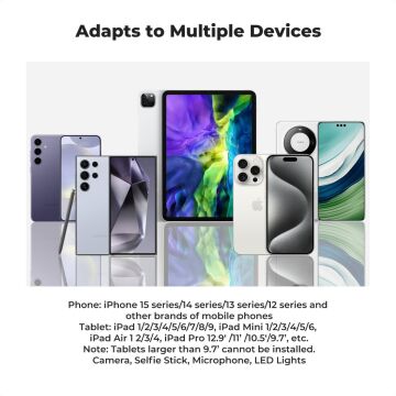 K&F Concept Tablet ve Cep Telefonu Tripod Montaj Adaptörü