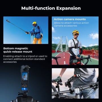 K&F Concept Insta360 X5 için Alüminyum Kafes