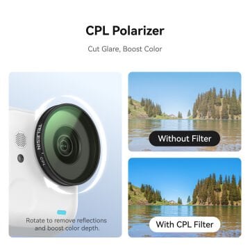 TELESIN Insta360 Go Ultra ND Filtre Seti (CPL+ND8/16/32)