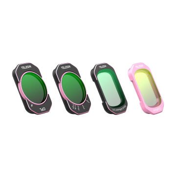 Osmo Pocket 4 Filtre Seti (VND + 1/4 Black Mist + Cool Rose + CPL)