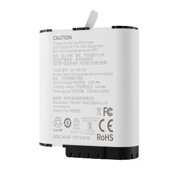 Telesin GoPro HERO12 Batarya (HERO11/10/9 Uyumlu)
