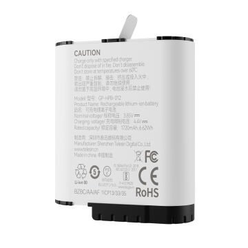 Telesin GoPro HERO12 Batarya (HERO11/10/9 Uyumlu)
