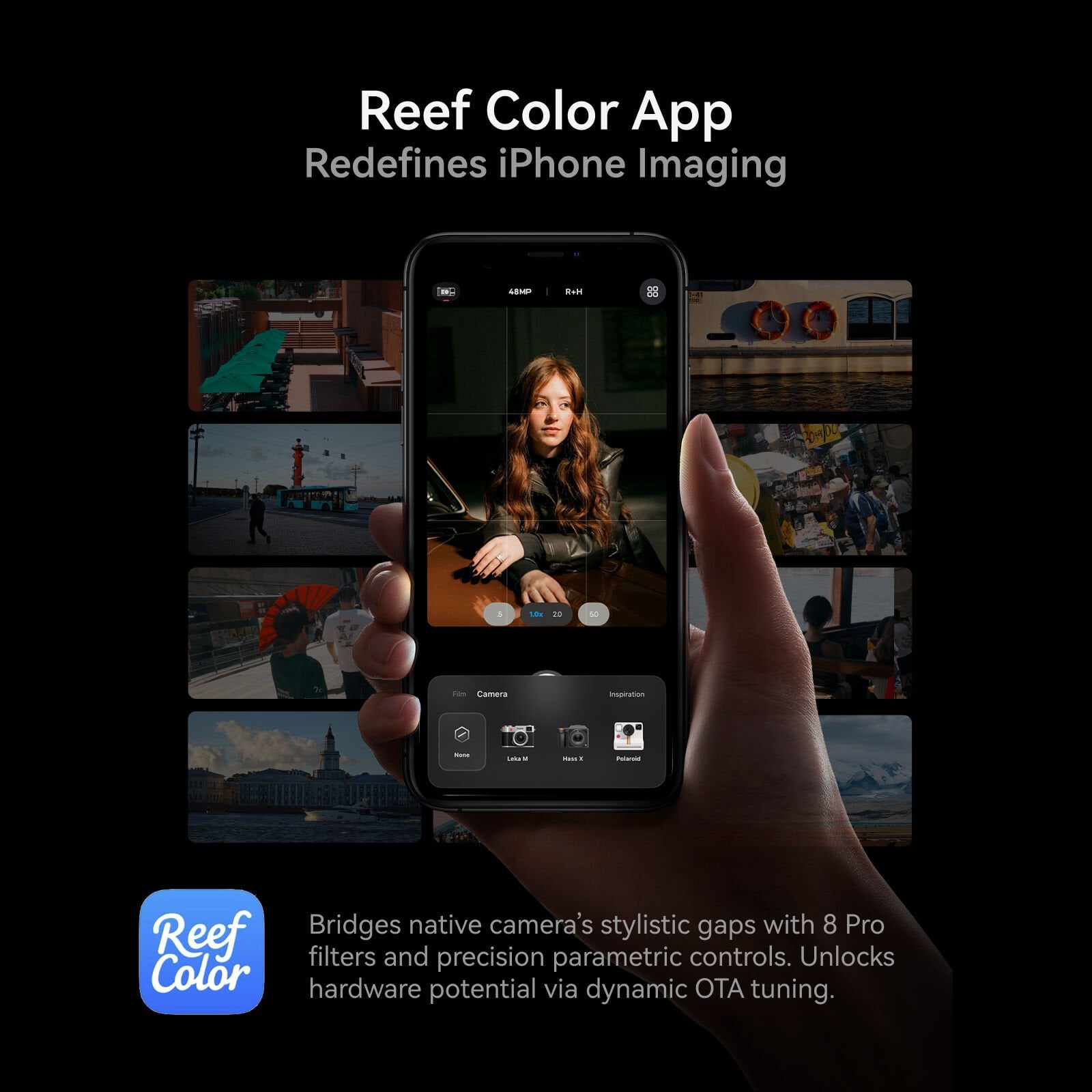 Reef Color uygulaması ile Telesin Master Grip çekimi