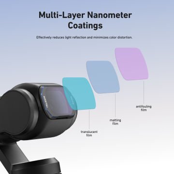 Osmo Pocket 3/4 (ND16+ND32+ND64+ND256) Filtre Kiti