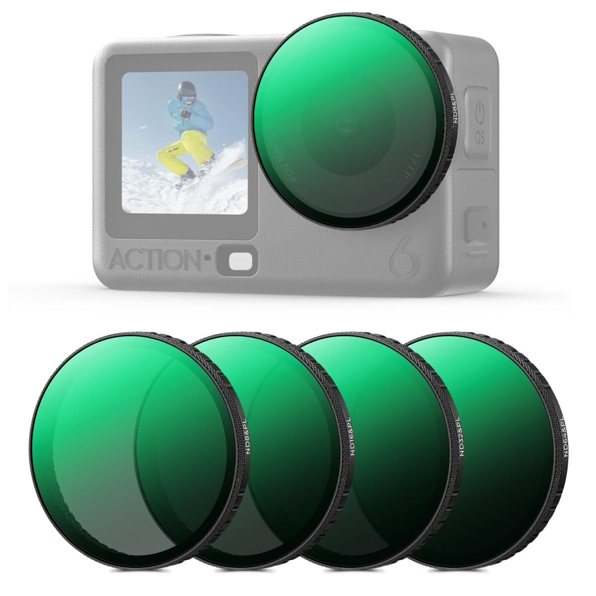 Osmo Action 6 ND/PL Filtre Seti (ND&PL 8/16/32/64)
