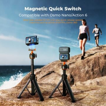 Osmo Action 6 için Manyetik Selfie Çubuğu & Tripod