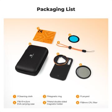iPhone 17 Pro CPL Filtre ve Filtre Montaj Adaptörü