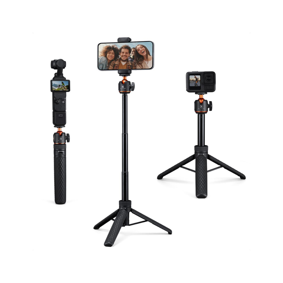 K&F Concept Mini Selfie Çubuğu & Tripod (65cm)