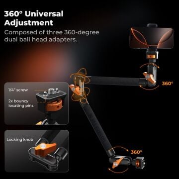 K&F Concept Magic Arm Clamp Kit (22'')