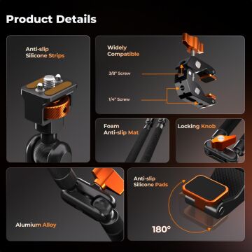K&F Concept Magic Arm Clamp Kit (22'')