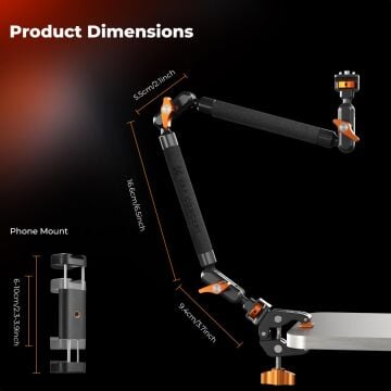 K&F Concept Magic Arm Clamp Kit (22'')