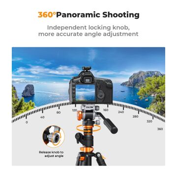 K&F Concept Profesyonel Video Tripod Başlığı