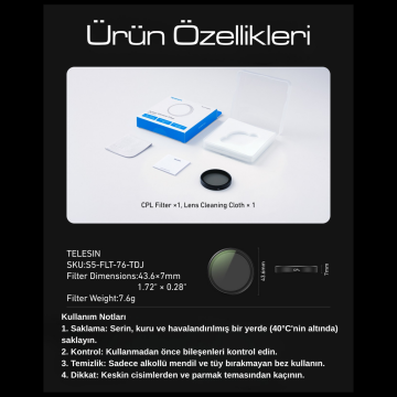 Osmo Action 6 için CPL Filtre