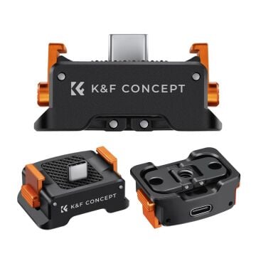 K&F Concept Osmo Pocket 3/4 için Type-C Şarj Soketli Genişleme Braketi