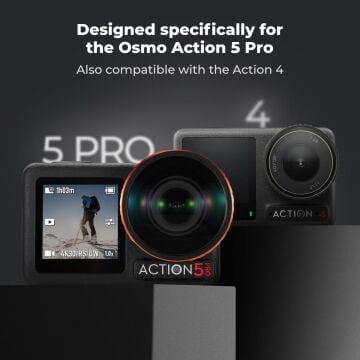 Osmo Action 5 Pro için Ultra Geniş Açı Lens